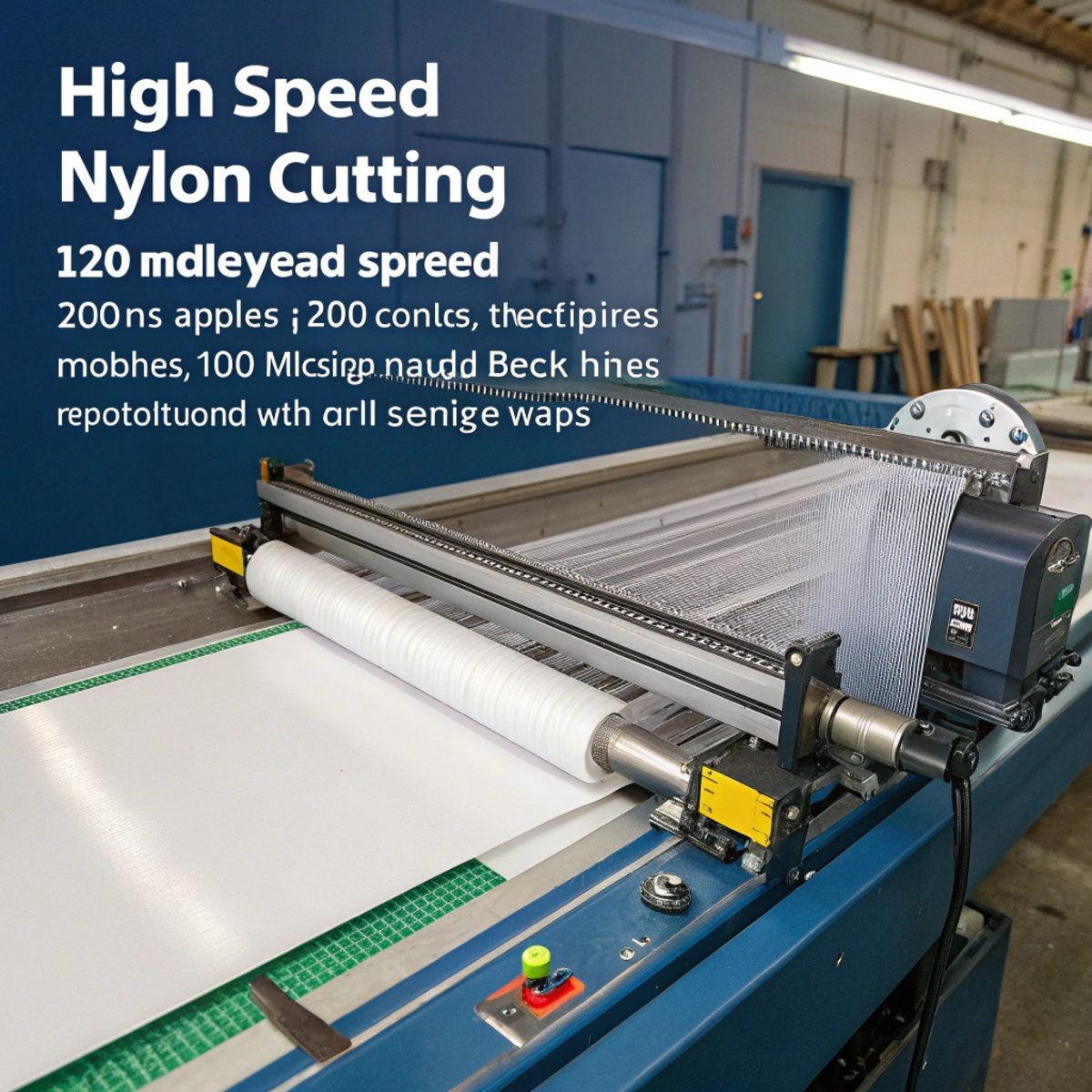 High speed nylon fabric cutting machine