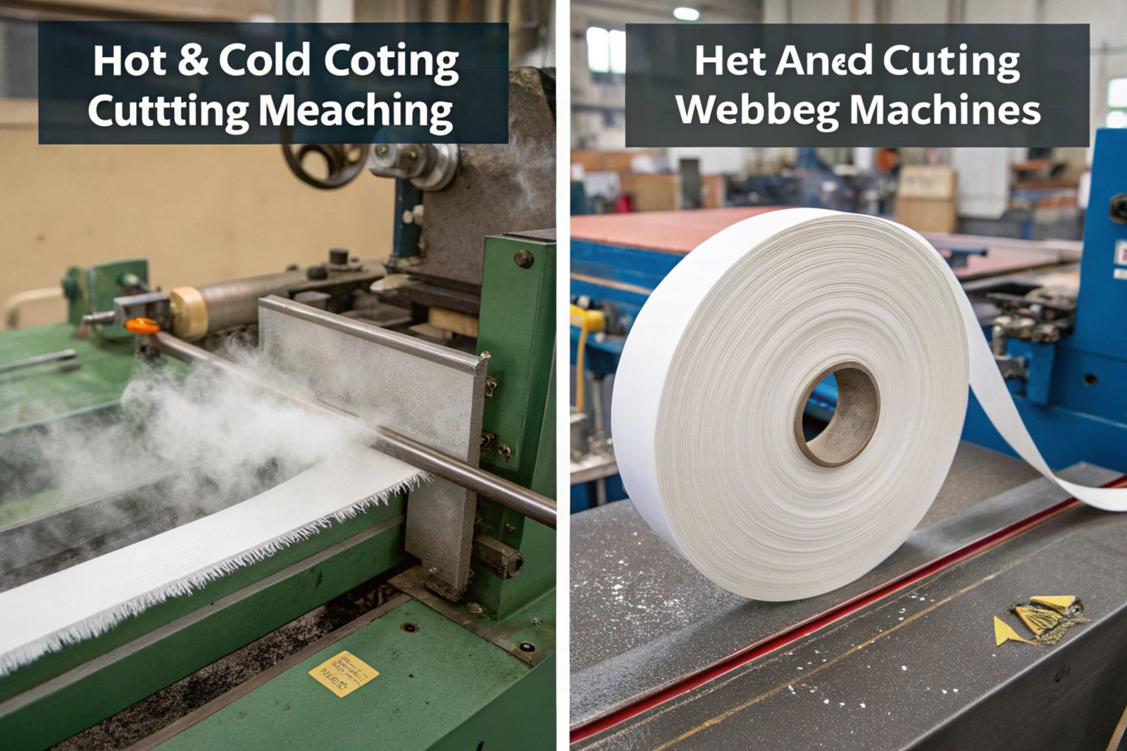 Hot and cold cutting textile machines