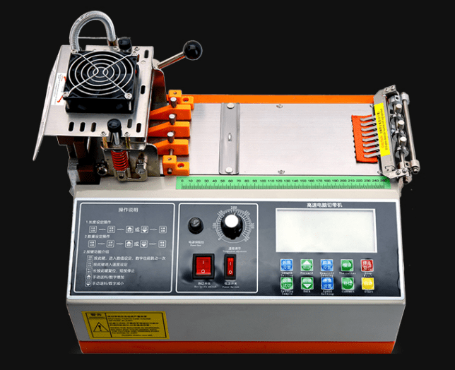 Automatic tape cutting machine with digital control and yellow reel