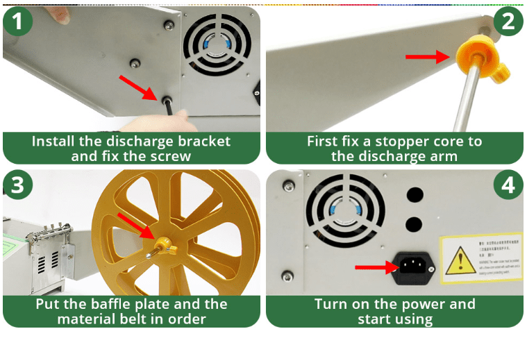 Step-by-step installation guide for cutting machine
