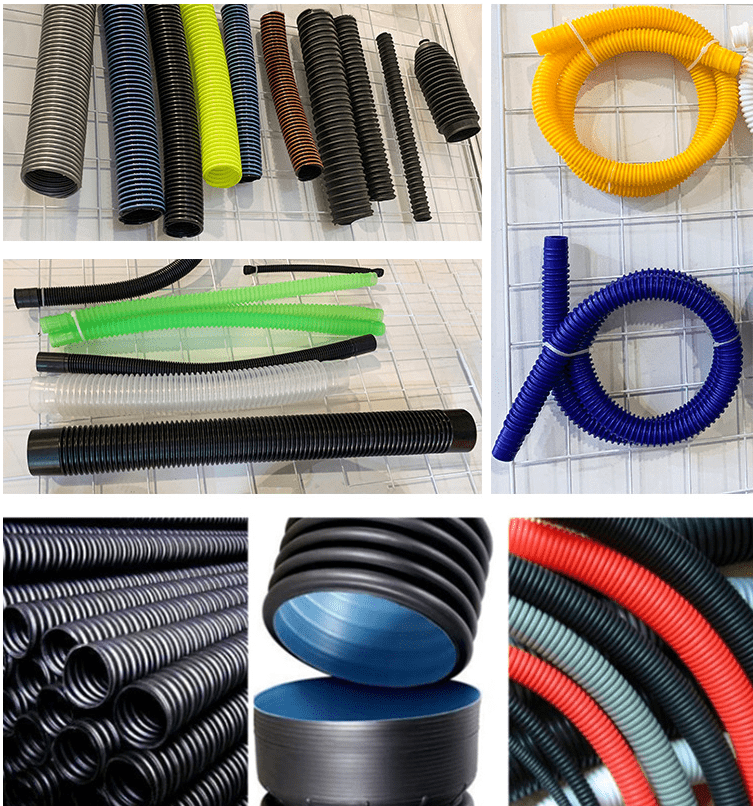 variety of flexible hoses in different colors