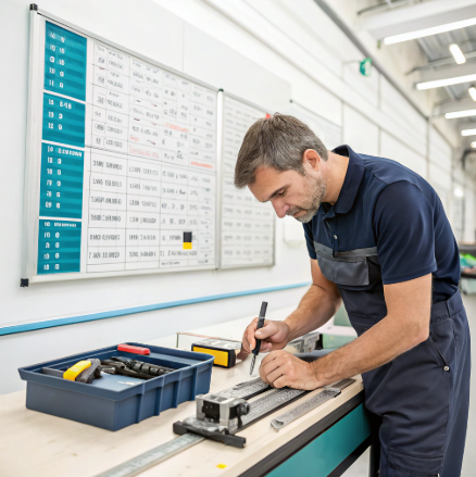 Custom-configured Velcro cutting machine in factory setup for high-accuracy production.
