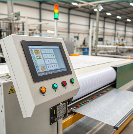 Velcro cutter in energy-saving standby mode to reduce power draw
