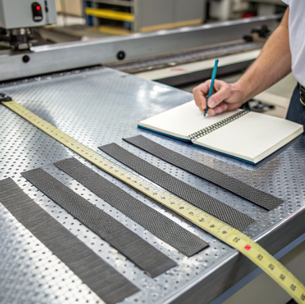 Checklist for maintaining alignment in Velcro cutting machine for precise cutting results