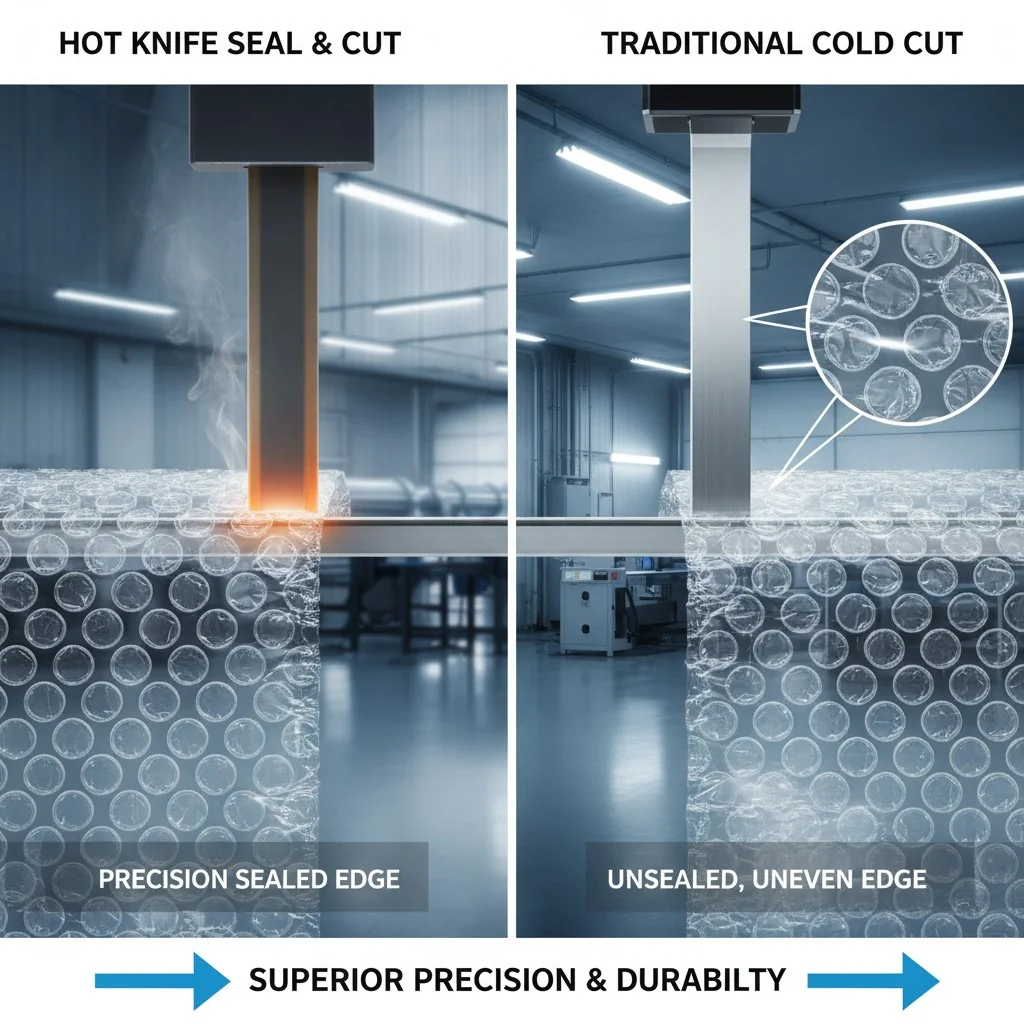 Comparison of hot knife seal and traditional cold cut in packaging