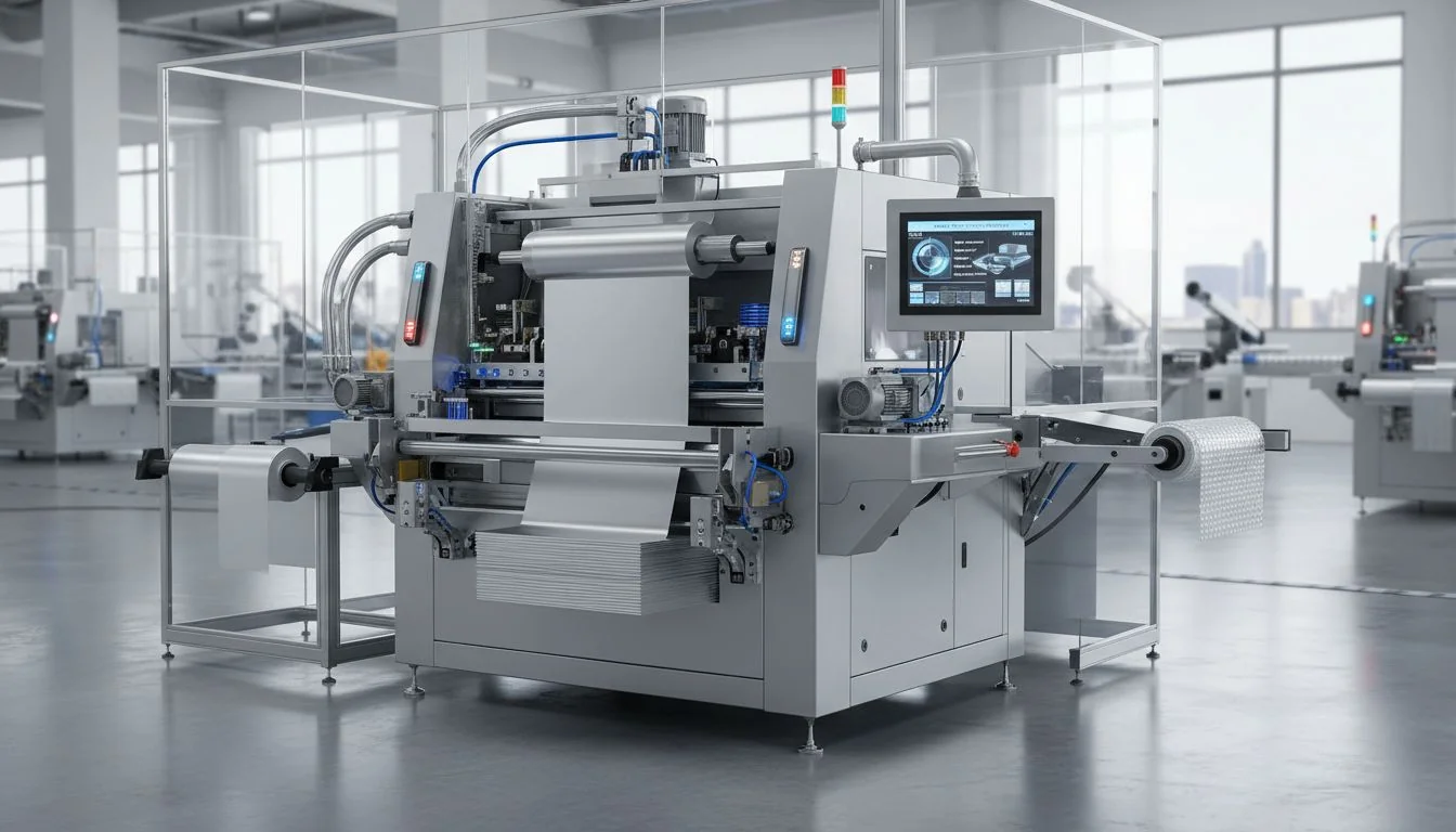 AI-enhanced cutting accuracy smart AI foil machine